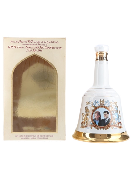 Bell's Ceramic Decanter Royal Wedding 1986 - Prince Andrew & Sarah Ferguson 75cl / 43%