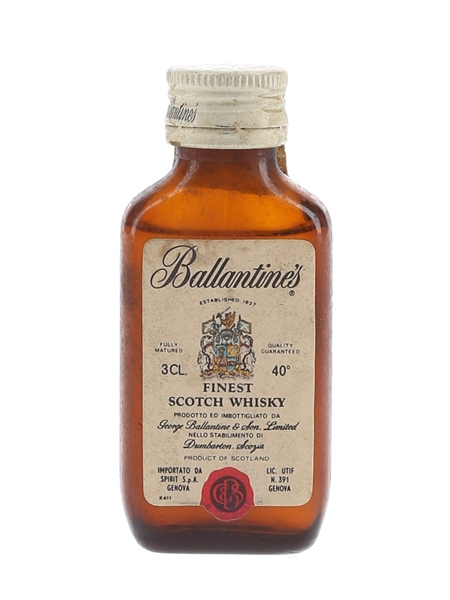 Ballantine's Finest Bottled 1970s - Spirit 3cl / 40%