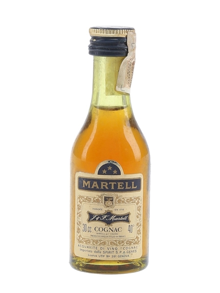 Martell 3 Star Bottled 1980s - Spirit 3cl / 40%