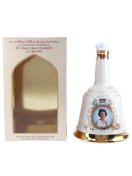 Bell's Ceramic Decanter Queen Elizabeth II 60th Birthday 75cl / 43%