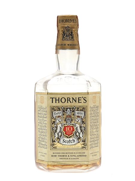 Thorne's 10 Year Old Bottled 1940s 75cl