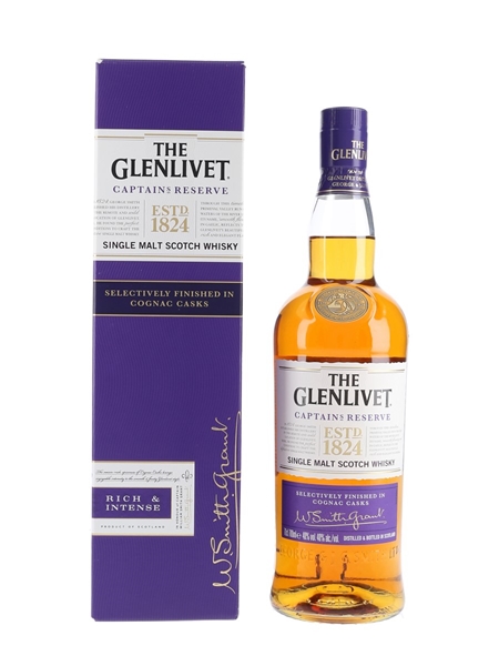 Glenlivet Captain's Reserve Bottled 2018 - Finished In Cognac Casks 70cl / 40%