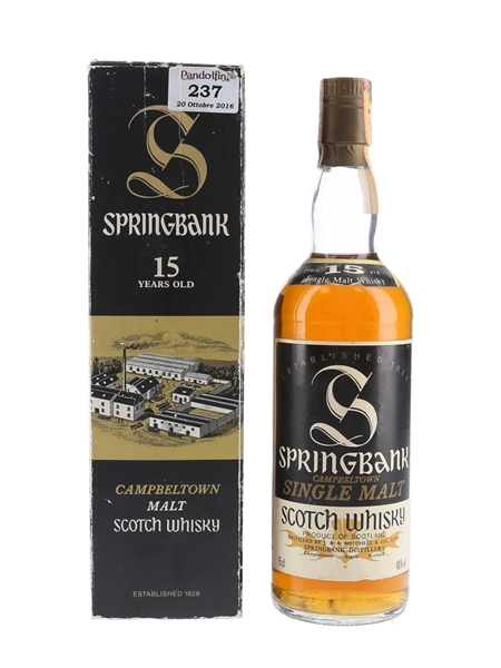 Springbank 15 Year Old Bottled 1980s - Consorzio Vinicolo 75cl / 46%