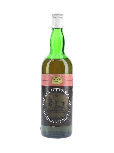 The Society's Special Highland Blend Bottled 1970s-1980s - IEC Wine Society 75cl / 40%