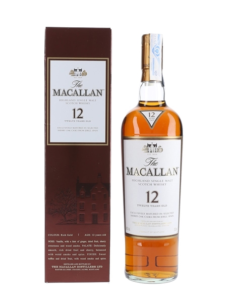 Macallan 12 Year Old Sherry Oak 70cl / 40%