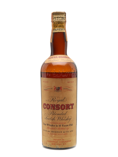 Royal Consort 10 Year Old Bottled 1940s 75cl