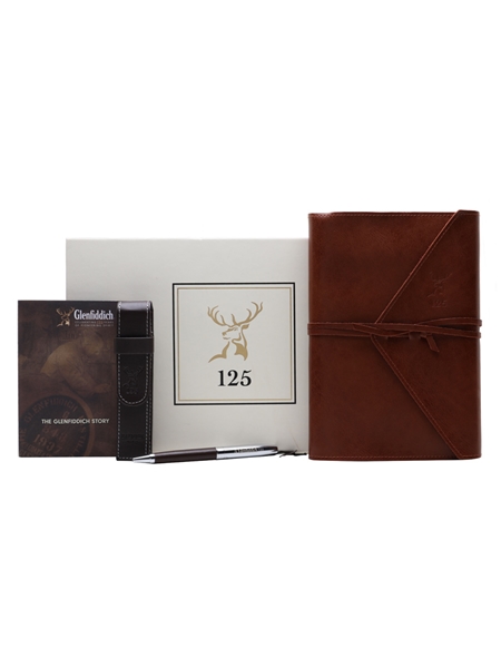 Glenfiddich 125th Anniversary Leather Notepad & Pen  