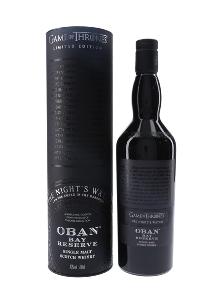 Oban Bay Reserve Game Of Thrones - The Night's Watch 70cl / 43%