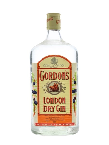 Gordon's London Dry Gin Bottled 1970s-1980s - South Africa 100cl