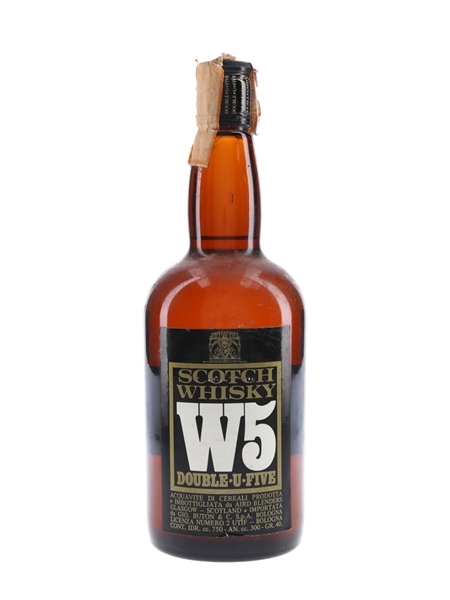 W5 Scotch Whisky Bottled 1970s-1980s - Buton 75cl / 40%