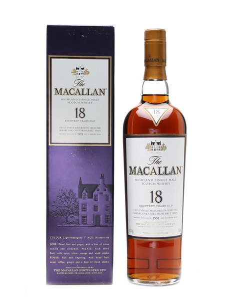 Macallan 18 Years Old 1991 and Earlier 70cl / 43%