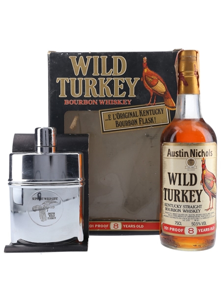 Wild Turkey 8 Year Old 101 Proof Gift Pack Bottled 1980s - Ramazzotti 75cl / 50.5%