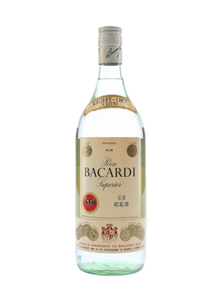 Bacardi Carta Blanca Bottled 1980s 100cl / 40%