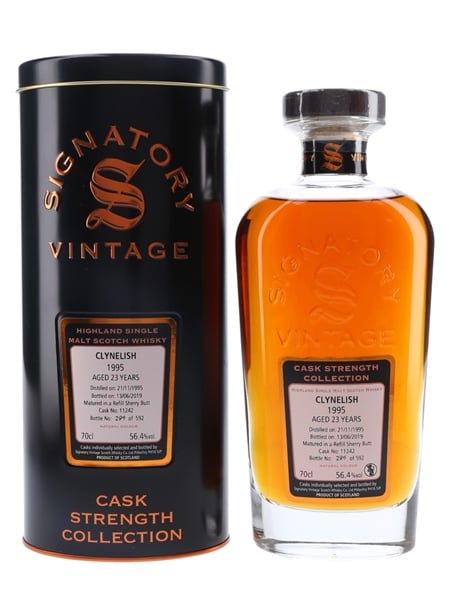 Clynelish 1995 23 Year Old Bottled 2019 - Signatory Vintage 70cl / 56.4%