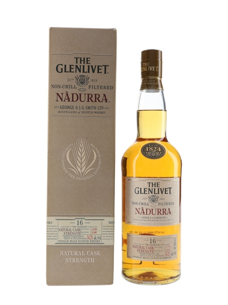 Glenlivet 16 Year Old Nadurra Bottled 2009 - Batch 1109I 70cl / 54.2%