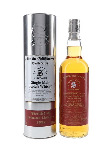 Linkwood 1997 20 Year Old The Whisky Exchange Bottled 2017 - Signatory Vintage 70cl / 56.0%