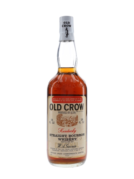 Old Crow Original Bottled 1970s - Crawford & Company Australia 73cl