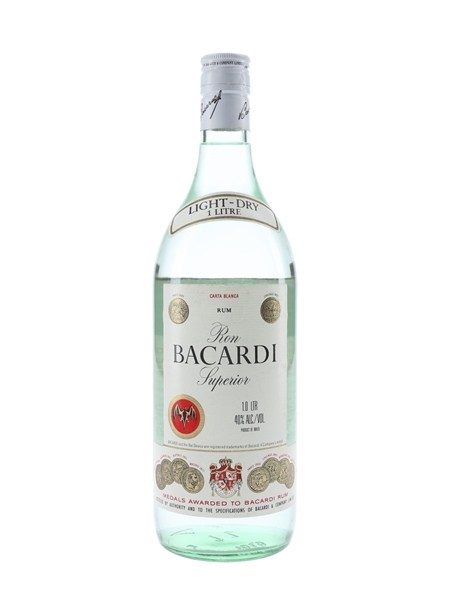 Bacardi Carta Blanca Bottled 1980s 100cl / 40%