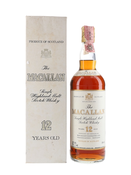 Macallan 12 Year Old Bottled 1980s - Rinaldi 75cl / 43%