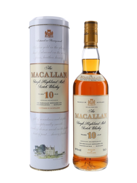 Macallan 10 Year Old Bottled 1990s 70cl / 40%