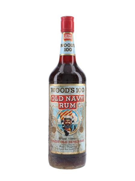 Wood's 100 Old Navy Rum Bottled 1980s 100cl / 57%