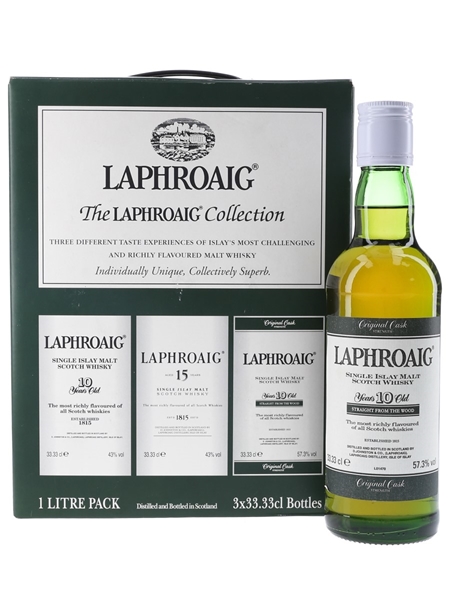 Laphroaig Collection Laphroaig 10 Year Old Straight From The Wood - Bottled 1990s 33.33cl / 57.3%