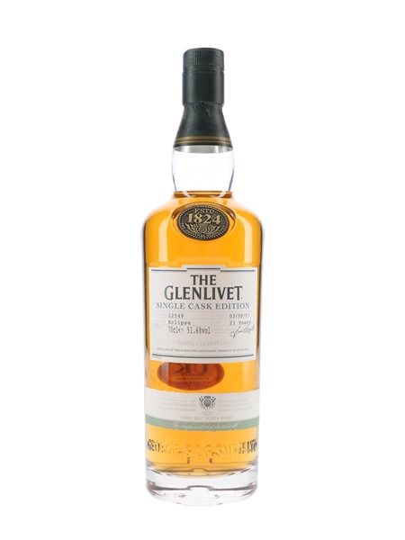 Glenlivet 21 Year Old Eclipse Single Cask Edition Bottled 2007 70cl / 51.6%