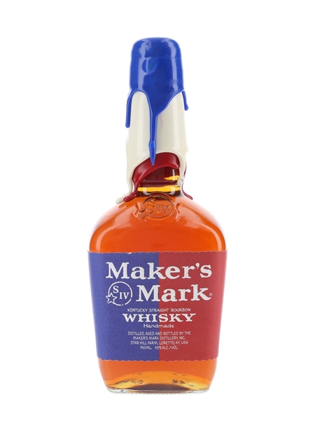 Maker's Mark Rock The Vote Red, White & Blue Wax 75cl / 45%