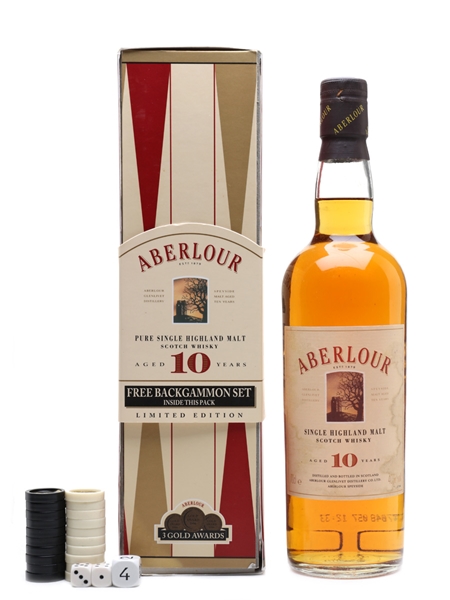 Aberlour 10 Year Old Backgammon Set Bottled 1990s 70cl / 40%