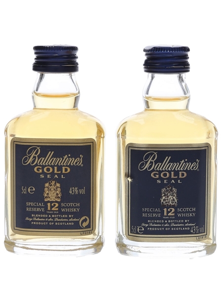 Ballantine's 12 Year Old Gold Seal  2 x 5cl / 43%