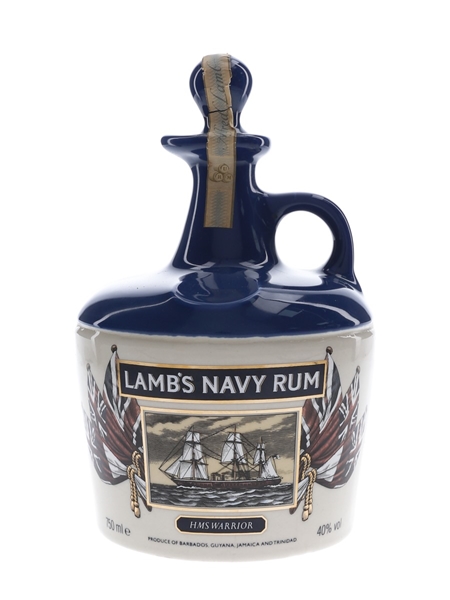 Lamb's Navy Rum HMS Warrior Bottled 1980s - Ceramic Decanter 75cl / 40%