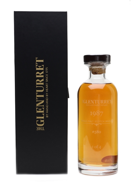 Glenturret 1987 Cask No. #580 Glencairn Crystal - 1 Of 4 Bottles 70cl / 49.9%