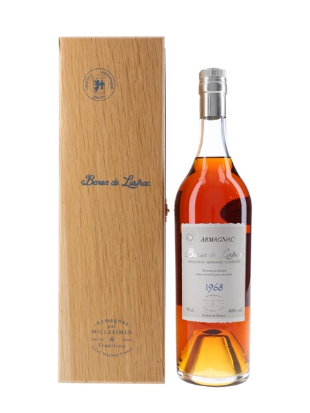 Baron De Lustrac 1968 Bas Armagnac  70cl / 40%