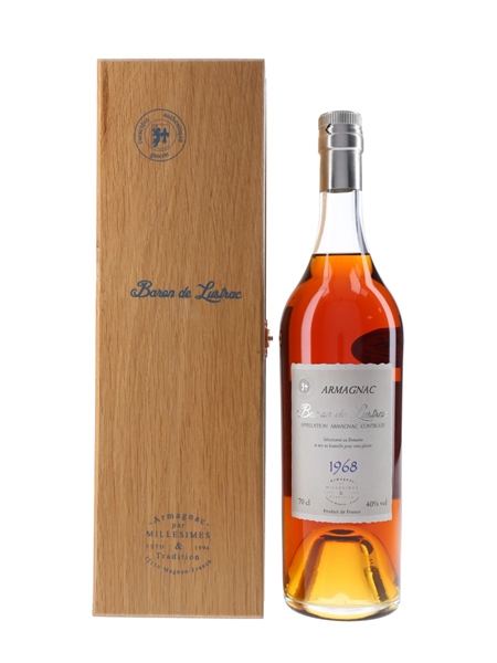 Baron De Lustrac 1968 Bas Armagnac  70cl / 40%