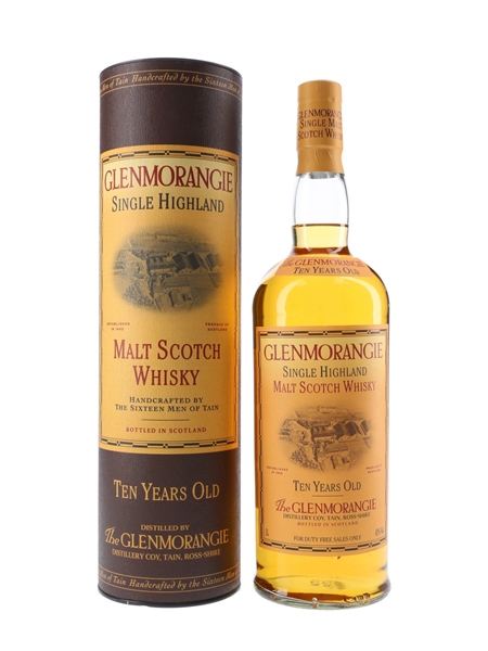 Glenmorangie 10 Year Old Bottled 1990s - Duty Free 100cl / 43%