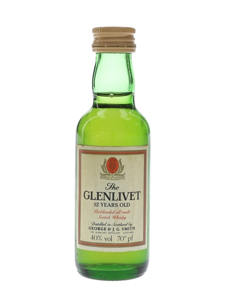 Glenlivet 12 Year Old Bottled 1970s-1980s 5cl / 40%