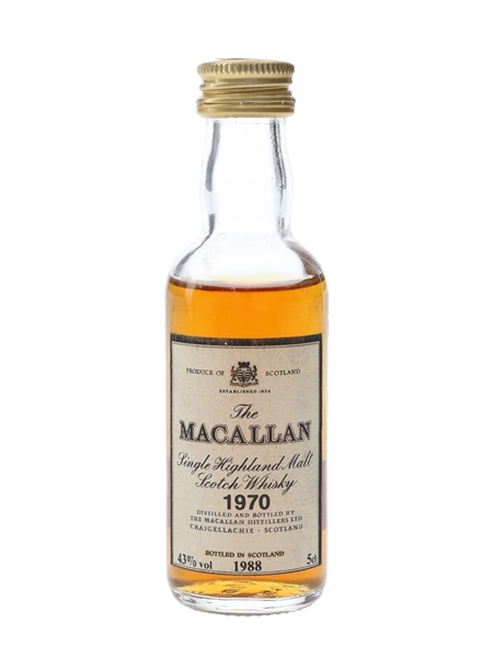 Macallan 1970 Bottled 1988 5cl / 43%