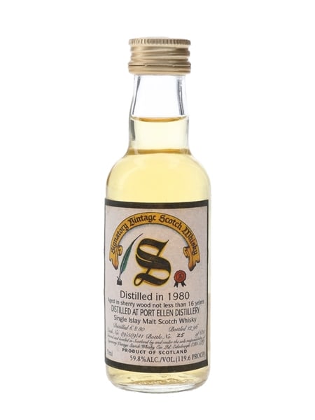 Port Ellen 1980 16 Year Old Bottled 1996 - Signatory Vintage 5cl / 59.8%