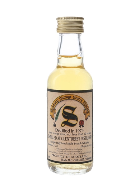 Glenturret 1975 20 Year Old Bottled 1995 - Signatory Vintage 5cl / 53.6%