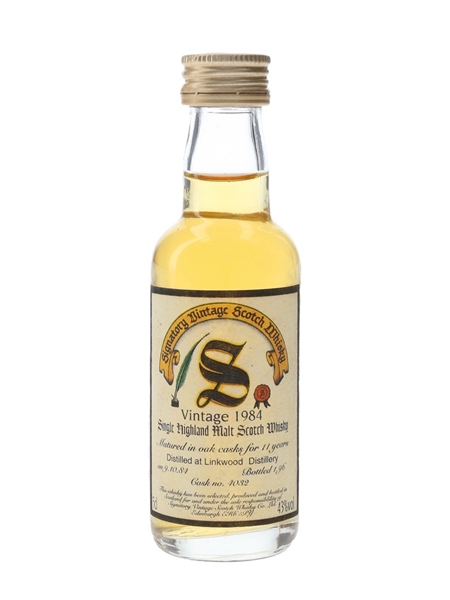 Linkwood 1984 11 Year Old Bottled 1996 - Signatory Vintage 5cl / 43%