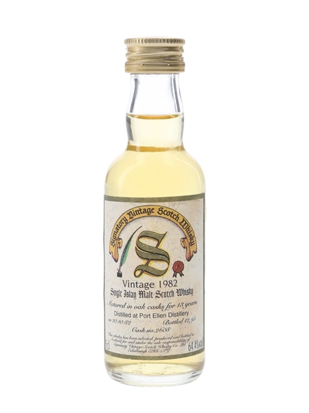 Port Ellen 1982 13 Year Old Bottled 1995 - Signatory Vintage 5cl / 64.4%