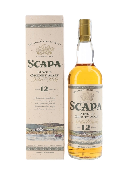 Scapa 12 Year Old Bottled 1990s 70cl / 40%