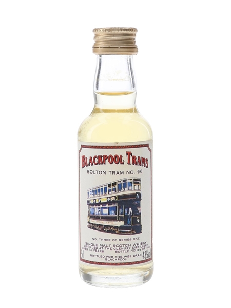 Glenury 12 Year Old Blackpool Trams Bolton Tram No.66 - Wee Dram 5cl / 43%