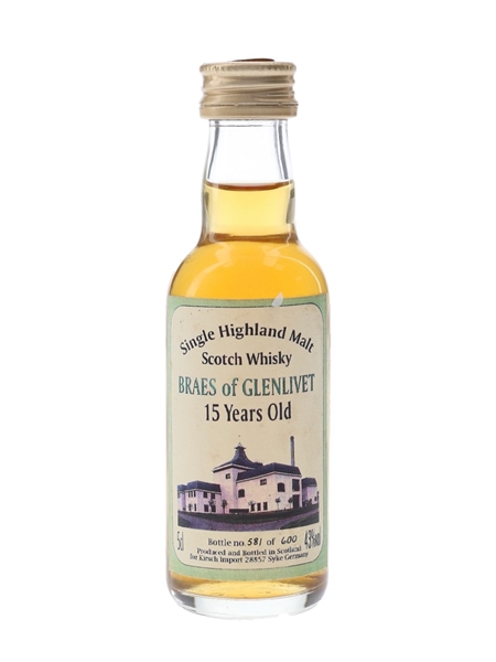 Braes Of Glenlivet 15 Year Old Kirsch Import 5cl / 43%