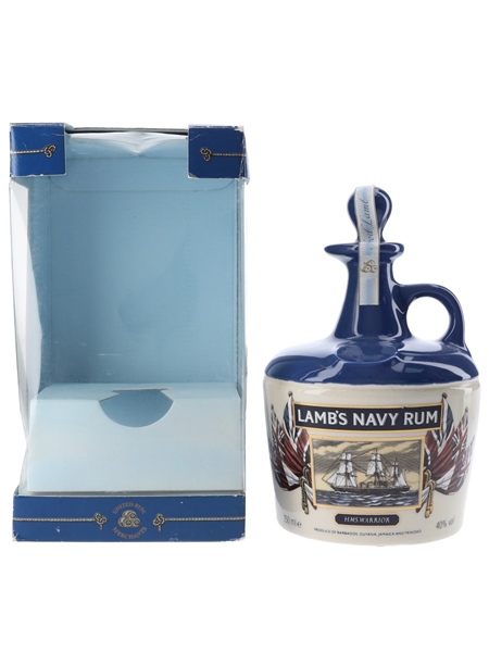 Lamb's Navy Rum HMS Warrior Bottled 1980s - Ceramic Decanter 75cl / 40%