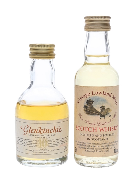 Glenkinchie 10 Year Old & Vintage Lowland Malt  2 x 5cl