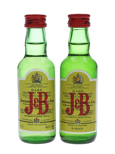 J & B Rare Bottled 1970s & 1980s 2 x 5cl / 40%