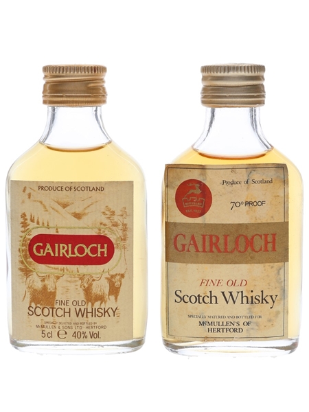 Gairloch Fine Old Bottled 1970s & 1980s 2 x 5cl / 40%