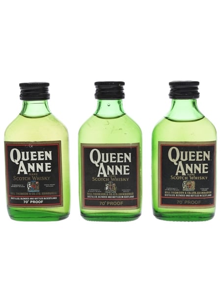 Queen Anne Bottled 1970s 3 x 5cl / 40%