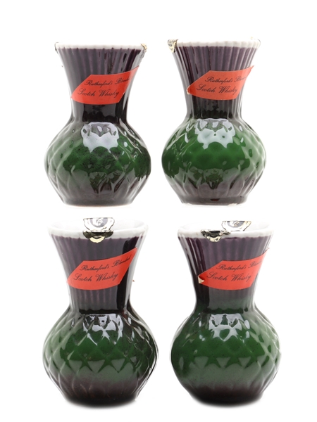 Rutherford's Blended Scotch Whisky Bottled 1970s - Thistle Decanters 4 x 4.7cl / 40%